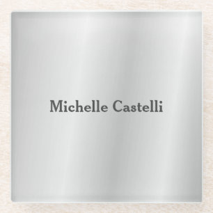 Silver Gray Beruflich Einzigartig klassisch einfac Glasuntersetzer