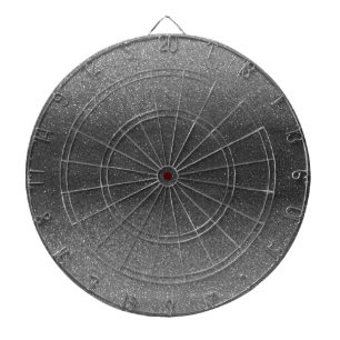 Silver Gray Black Glitzer Ombre Stilvoller Glamour Dartscheibe