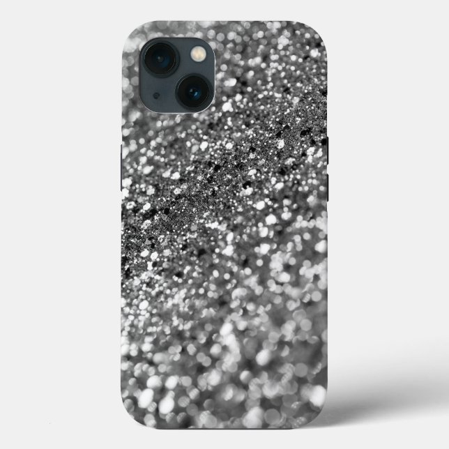 Silver Gray Bokeh Glitzer #1 (Imitate Glitzer) #de Case-Mate iPhone Hülle (Rückseite)