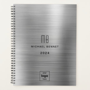 Silver Gray Business Logo 2024 Planer