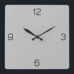 Silver Gray C0C0C0 Color - Option zum Hinzufügen v Quadratische Wanduhr<br><div class="desc">Fügen Sie einen Namen, Initialen oder Text hinzu, oder behielt Sie die Farbe alleine. Farbkoordinaten mit anderen Elementen des Ladens basierend auf dem Namen und dem HEX-Code (sechsstellige Hex-Triole). Verwenden Sie diesen Code, um andere Elemente zu mischen, zu ergänzen und anzupassen, um diese zu ergänzen oder um anderen Auflistungen hinzuzufügen....</div>