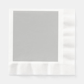 Silver Gray Coined Luncheon Paper Napkin Serviette
