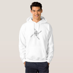 Silver Gray Diamond & Positive Worte Hoodie