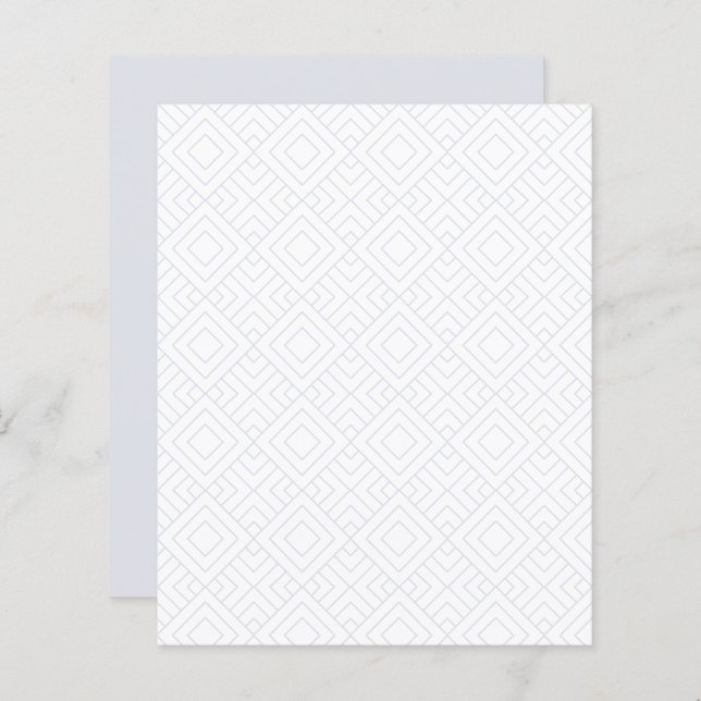 Silver Gray Diamond Square Scrapbook Paper (Vorne/Hinten)