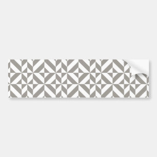 Silver Gray Geometric Deko Cube Pattern Autoaufkleber