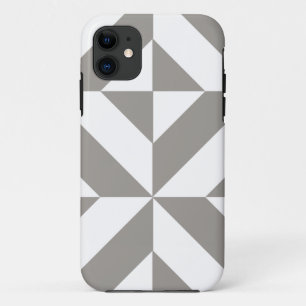 Silver Gray Geometric Deko Cube Pattern Case-Mate iPhone Hülle