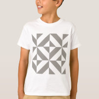 Silver Gray Geometric Deko Cube Pattern