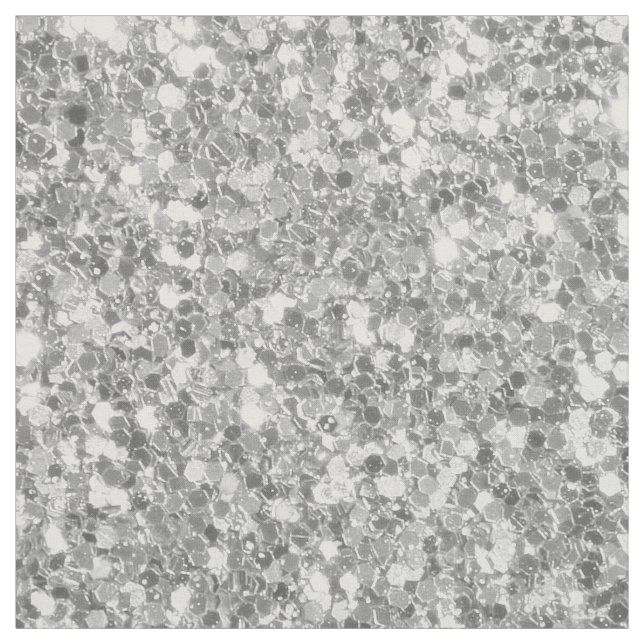 Silver Gray Glitzer Pattern Stoff (Muster)