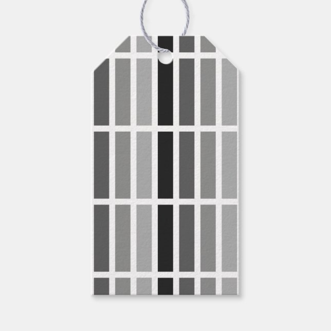 Silver Gray Hues Geschenkanhänger (Vorderseite)