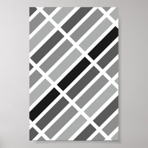 Silver Gray Hues Poster