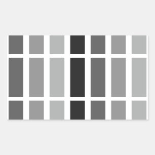 Silver Gray Hues Rechteckiger Aufkleber