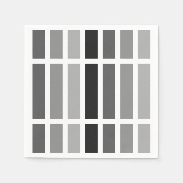 Silver Gray Hues Serviette (Vorderseite)