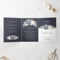 Silver Gray Ivory Floral Winter Rustikale Wedding 