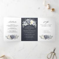 Silver Gray Ivory Floral Winter Rustikale Wedding