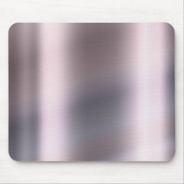 Silver Gray Monochrom Minimal Rose Metallic Steel Mousepad