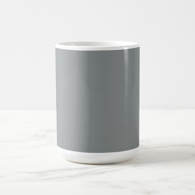 Silver Gray Personalisiert Grau Hintergrund Tasse (Mittel)