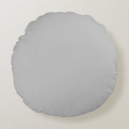 Silver Gray Round Pillow Rundes Kissen