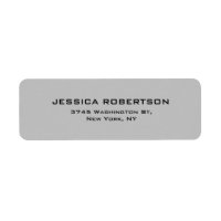 Silver Gray Schlicht Elegante Moderner Trend Minim