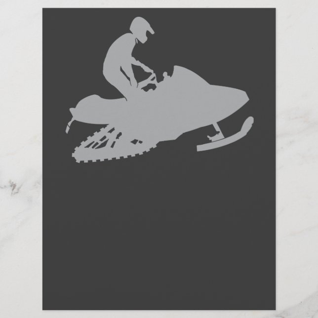 Silver Gray Snowmobiler (Vorderseite)