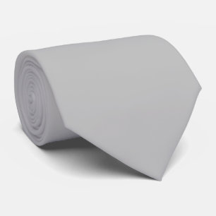 Silver Gray Solid Color Krawatte