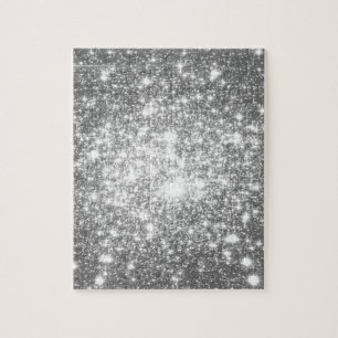 Silver Gray Sparkle Puzzle