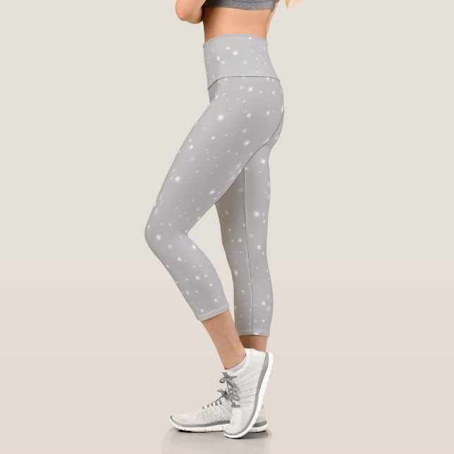 Silver Gray Starlight Capri Leggings (Links)