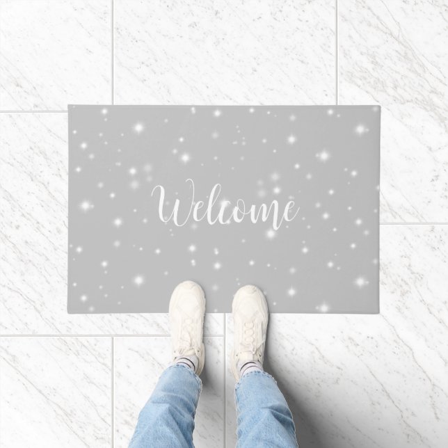 Silver Gray Starlight Fußmatte (Indoor)