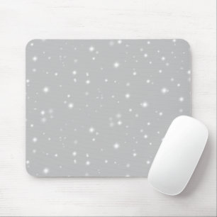 Silver Gray Starlight Mousepad