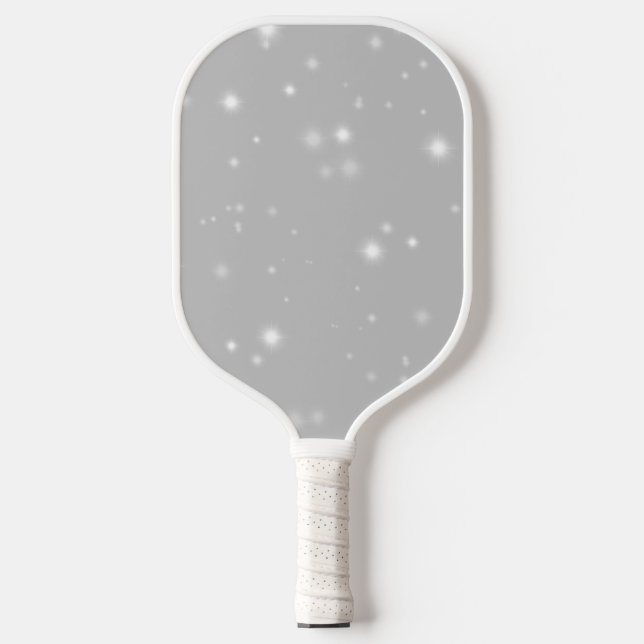 Silver Gray Starlight Pickleball Schläger (Vorderseite)