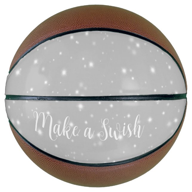 Silver Gray Starlight Wish Pub Basketball (Vorderseite)