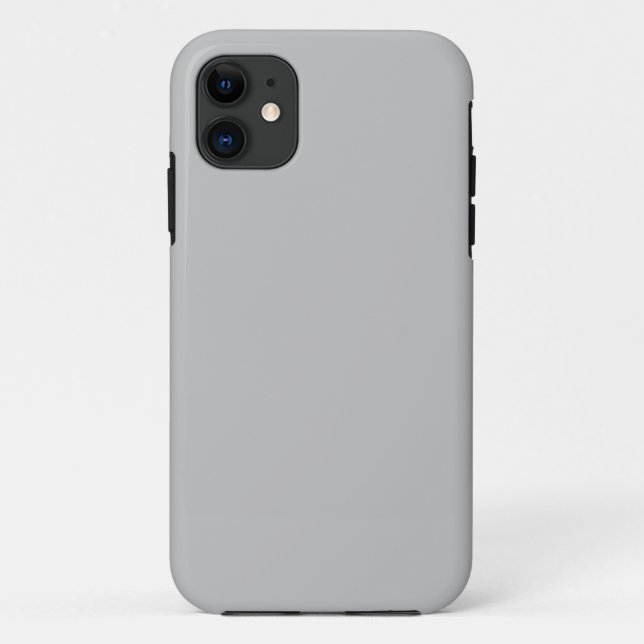 Silver Gray Tough iPhone 11 Fall Case-Mate iPhone Hülle (Rückseite)