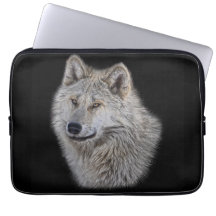 Silver Gray Wolf Wildlife Portrait