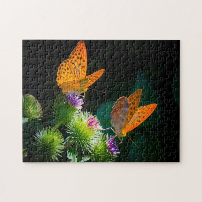 Silver grenzte Fritillary Butterfly an. Puzzle (Horizontal)