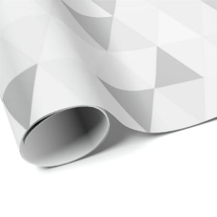 Silver Grey Geometric Diamonds Shape Geschenkpapier