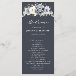 Silver Grey Ivory Floral Winter Rustic Wedding Pro Programm