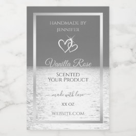 Silver Grey Ocean Sunset Product Packaging Labels Lebensmitteletikett