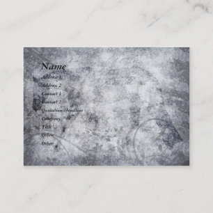 Silver Grunge English Horse Business Card Visitenkarte