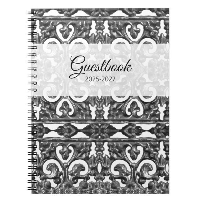 Silver Guestbook Notizblock (Vorderseite)