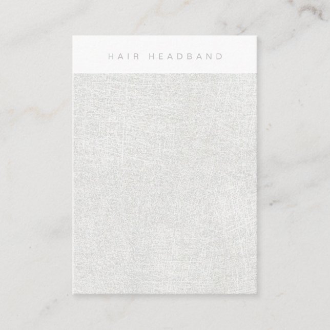 Silver Hair Headband Display Card Visitenkarte (Vorderseite)
