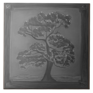 Silver Handwerker Oak Tree Keramik Tile Fliese