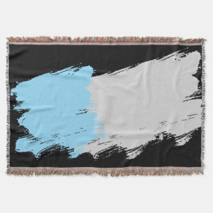 Silver Haze - Blank Throw Blanket Murugi Zuhause Decke