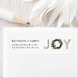 SILVER HOLLY BERRY JOY WREATH CHRISTMAS-ADRESSE<br><div class="desc">Wenn Sie weitere Anpassungen benötigen,  schreiben Sie mir bitte an yellowfebstudio@gmail.com.</div>