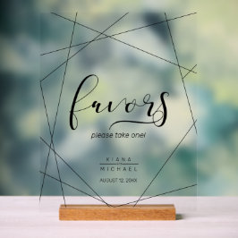 Silver-ID648 für geometrische Favoriten Acrylschild