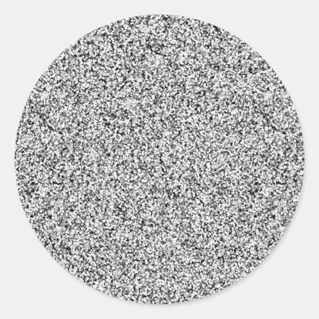 Silver Imitate Glitzer Umschlag Aufkleber (Vorderseite)