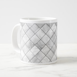 Silver Imitate Muster Quiltieren Muster Jumbo-Tasse