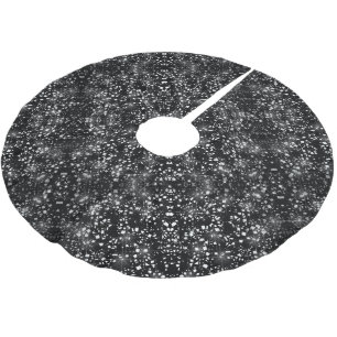 Silver Imitats Glass Glitzer Sparkon Polyester Weihnachtsbaumdecke