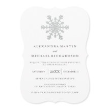 Silver Imitats Glitzer Snowflake Hochzeit