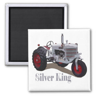 Silver King Tractor Magnet