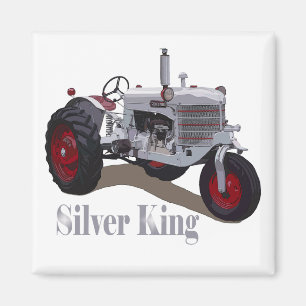 Silver King Traktor Magnet