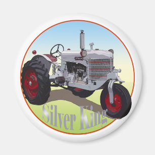 Silver King Traktor Magnet